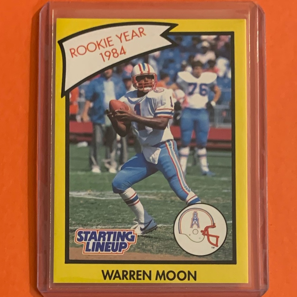 Warren Moon [Yellow] 1990 Kenner Starting Lineup
Football Trading Card